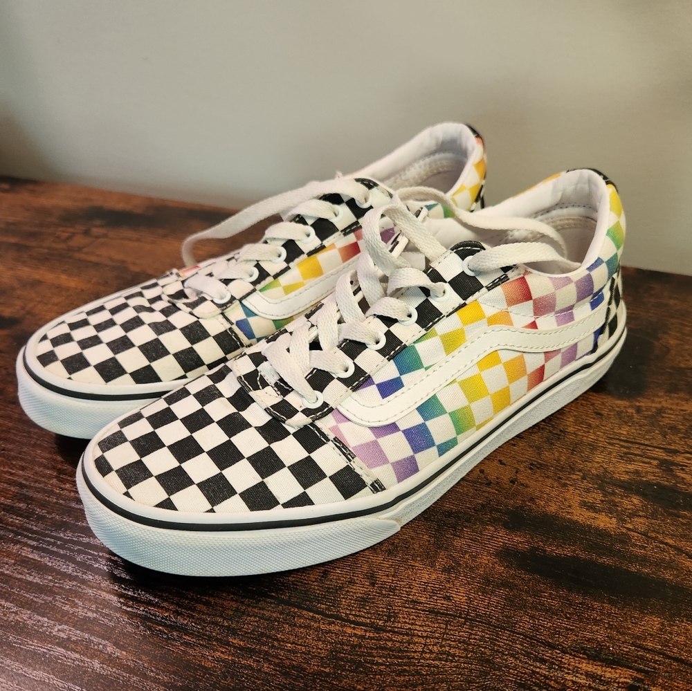 Vans Ward Skateboard Shoes Women's Low-Top Multicolor - size 7.5